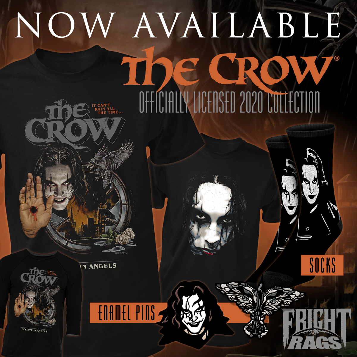 [News] Fright-Rags Fires It Up With New THE CROW, CHOPPING MALL Merch