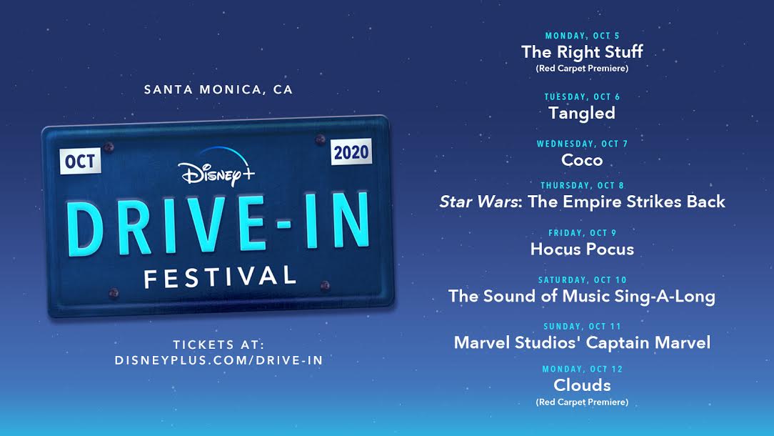 [News] The Disney+ Drive-In Festival Begins October 5