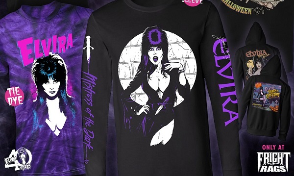 [News] ELVIRA 40th Anniversary Apparel from Fright-Rags Will Scare You Stiff
