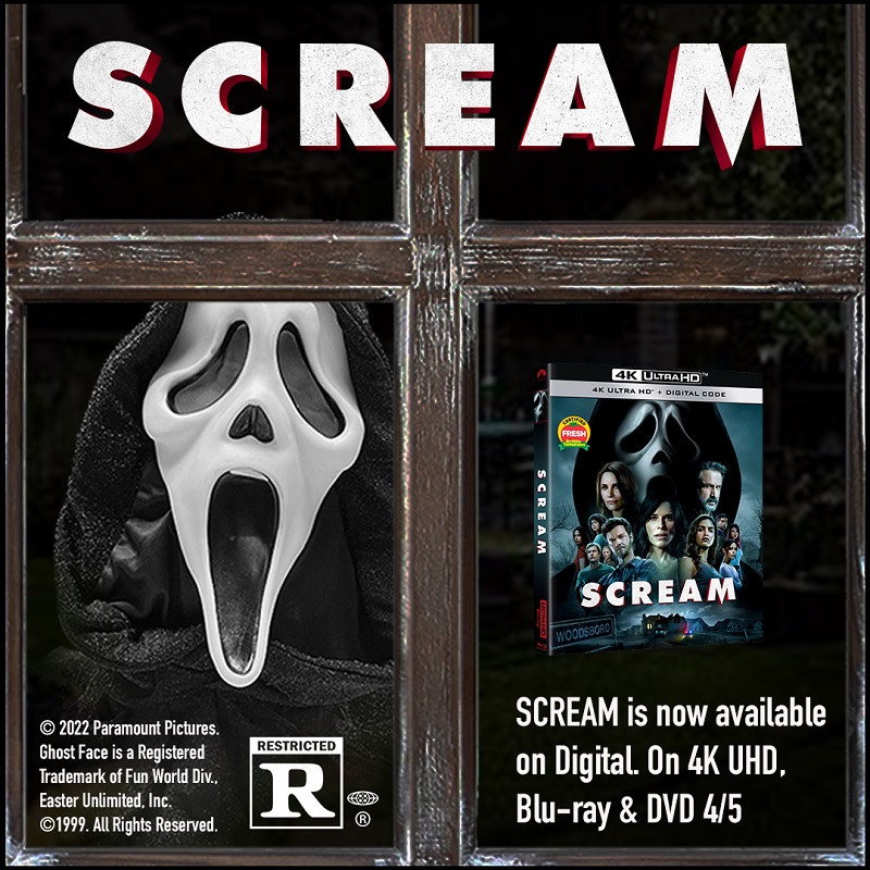 [Giveaway] Enter to Win Ghost Face Mask & SCREAM 4K Combo!