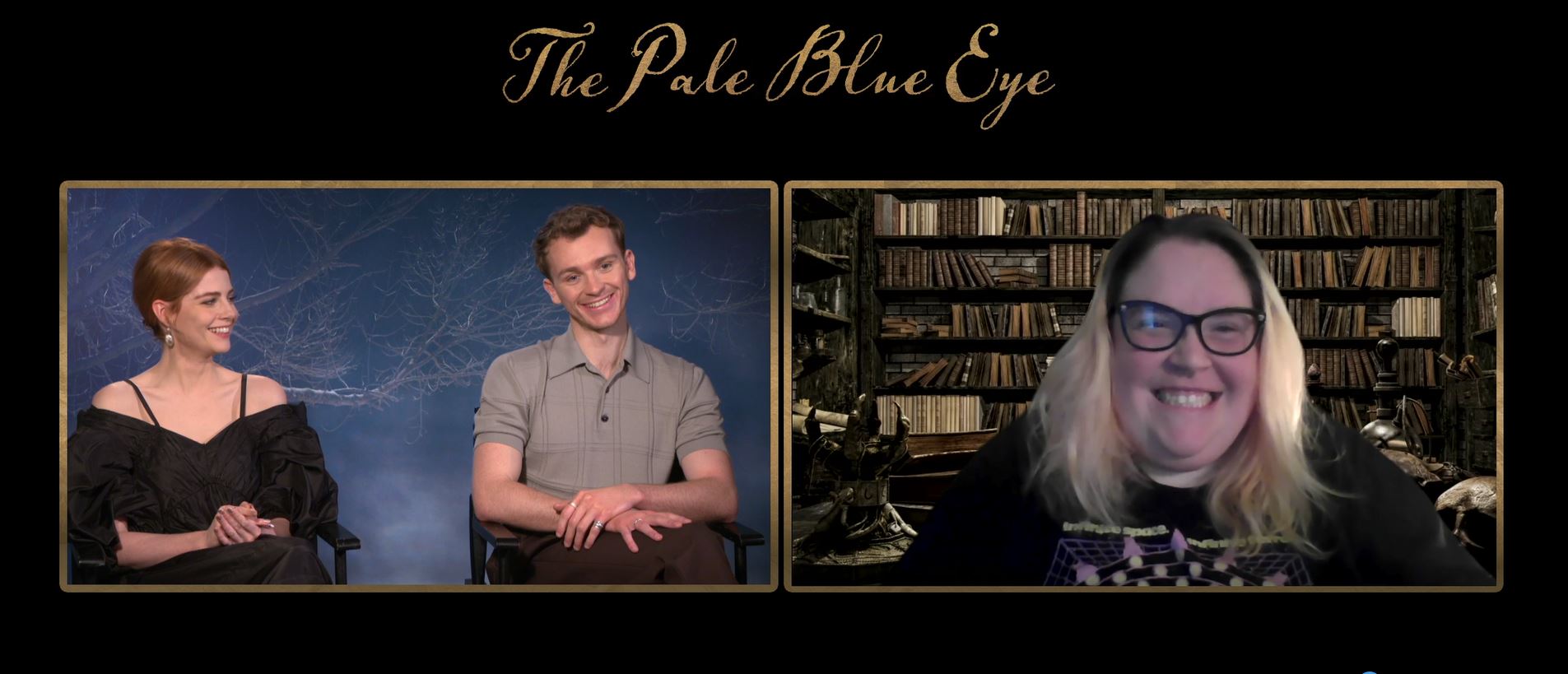 [Video Interview] Lucy Boynton & Harry Lawtey for THE PALE BLUE EYE
